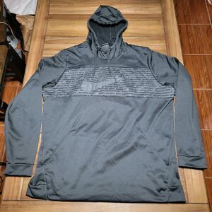 Nike Dri-Fit LS Unisex Black Pullover Hoodie - Size XXL